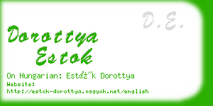 dorottya estok business card